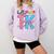 Hello TK Transitional Kindergarten Back To School Teacher Comfort Colors Sweatshirt Orchid