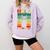 Hola Estudiantes Spanish Teacher Back To School 2025 Comfort Colors Sweatshirt Orchid