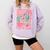 Howdy Fourth Grade Western 4th Grade Teacher Cowboy Cowgirl Comfort Colors Sweatshirt Orchid