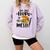 I'm Just Here To Get Messy Art Teacher Artist Painting Comfort Colors Sweatshirt Orchid