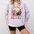 Inclusion Isnt Scary Halloween Skeleton Ghost Sped Teacher Comfort Colors Sweatshirt Orchid