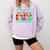 THE INFLUENCE OF A GREAT TEACHER IS NEVER ERASED Teaching For Men Women Girls Kids Comfort Colors Sweatshirt Orchid