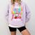Instructional Assistant Loves Her Kids Teacher Assistant Comfort Colors Sweatshirt Orchid