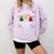 It's Never Too Early For Christmas Music Teacher Comfort Colors Sweatshirt Orchid