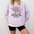 It's Fine I'm Fine Christmas Lights Teacher Xmas Comfort Colors Sweatshirt Orchid