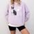 Just A Girl Who Loves Her Boston Terrier Puppy Love Comfort Colors Sweatshirt Orchid