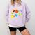 Kids Solar Systems Cute Planets Space Science Teacher School Comfort Colors Sweatshirt Orchid