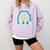 Be Kind Rainbow Down Syndrome Awareness Teacher Blue Yellow Comfort Colors Sweatshirt Orchid Be Kind Rainbow Down Syndrome Awareness Teacher Blue Yellow Comfort Colors Sweatshirt Orchid