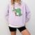 Be Kind Teacher Anti-Bullying Dino Kindness Women Men Boys Comfort Colors Sweatshirt Orchid