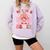 Kiss Your Brain Valentines Test Day Teacher Squad Kids Comfort Colors Sweatshirt Orchid