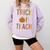 Leopard Trick Or Teach Halloween Teacher Costume Women Comfort Colors Sweatshirt Orchid