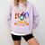 Librarian Boo Crew Teacher Student Halloween Costume Comfort Colors Sweatshirt Orchid