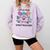 Little Miss Stem Teacher Comfort Colors Sweatshirt Orchid
