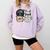 Llama Shirt English Teacher School Student ESL Joke Comfort Colors Sweatshirt Orchid