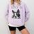 Love Is Boston Terrier Bostie Comfort Colors Sweatshirt Orchid