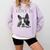 Love Is Boston Terrier Bostie Comfort Colors Sweatshirt Orchid