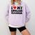 I Love My English Teacher Heart English Language Teachers For Men Women Kids Comfort Colors Sweatshirt Orchid