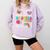 Maestra Spanish Teacher Back To School Maestra De Espanol Comfort Colors Sweatshirt Orchid