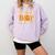 Math Teacher Ghost Shirt Cute Spooky Teacher Halloween Comfort Colors Sweatshirt Orchid
