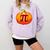 Math Teacher Halloween Costume Pumpkin Pi Pun Pie Men Comfort Colors Sweatshirt Orchid