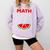 Math Watermelon Calculation Joke Teacher Student Comfort Colors Sweatshirt Orchid