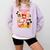 Mickey Mouse Teacher Life Comfort Colors Sweatshirt Orchid