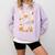 Music Teacher Orchestra Shirt Spooky Halloween Ghost Band Comfort Colors Sweatshirt Orchid