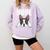 Nope Boston Terrier Puppy Dog Bostie Lover Men Women Girls Kids Comfort Colors Sweatshirt Orchid