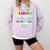 I Am Not Short I Am Pre-K Teacher Size Teacher For Men Women Kids Comfort Colors Sweatshirt Orchid