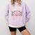 In October Pre-K Teachers Wear Pink Ribbon Breast Cancer Comfort Colors Sweatshirt Orchid