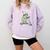 Off To Teach Preschool Pre-K Teacher Back To School Frog Comfort Colors Sweatshirt Orchid