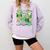 One Lucky Teacher St Patrick's Day Irish Teacher Lucky Era Comfort Colors Sweatshirt Orchid