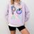 P Is For Pre-K Preschool Teacher Tie Dye Back To School Comfort Colors Sweatshirt Orchid
