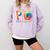 P Is For Preschool Tie Dye Back To School Teacher Men Women Girls Kids Comfort Colors Sweatshirt Orchid