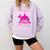 Para Shark Paraprofessional Female Teacher Comfort Colors Sweatshirt Orchid