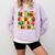 PE Teacher Christmas Holiday Comfort Colors Sweatshirt Orchid