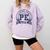 PE Teacher Living That PE Life Physical Education Teacher Comfort Colors Sweatshirt Orchid
