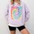 PE Teacher Phys Ed Tie Dye Physical Education Appreciation Comfort Colors Sweatshirt Orchid