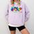 Peace Love Physical Education Tie Dye Sports PE Teacher Comfort Colors Sweatshirt Orchid