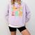 In My Physical Education Era PE Teacher Women Men Comfort Colors Sweatshirt Orchid