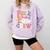 Pre-K Boo Crew Pre-K Teacher Student Kids Halloween Comfort Colors Sweatshirt Orchid