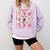 Pre K Is My Jam Teacher Team Crew Preschool Cute Strawberry Comfort Colors Sweatshirt Orchid