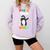 Pre-K Vibes Only Penguin Teachers Kids Back To School Comfort Colors Sweatshirt Orchid