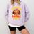 Preschool Gobble Squad Cute Turkey Thanksgiving Teacher Comfort Colors Sweatshirt Orchid