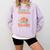 Psychology Teachers Love Brains Halloween For Psychologists Men Women Comfort Colors Sweatshirt Orchid