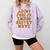 Pumpkin ABC Halloween Alphabet Costume School Teacher Kids Comfort Colors Sweatshirt Orchid