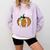 Pumpkin Music Teacher Halloween Fall Music Notes Autumn Comfort Colors Sweatshirt Orchid