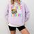 Readers Are Leaders Reading Book Lover Teacher Women Men Kid Comfort Colors Sweatshirt Orchid