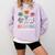 Reading Beats Everything Teacher Rock Paper Scissors Comfort Colors Sweatshirt Orchid