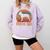 Retro Boston Terrier Dad Dog Owner Pet Bostie Father Comfort Colors Sweatshirt Orchid